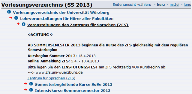 Screenshot von SB@home – Zentrum für Sprachen.