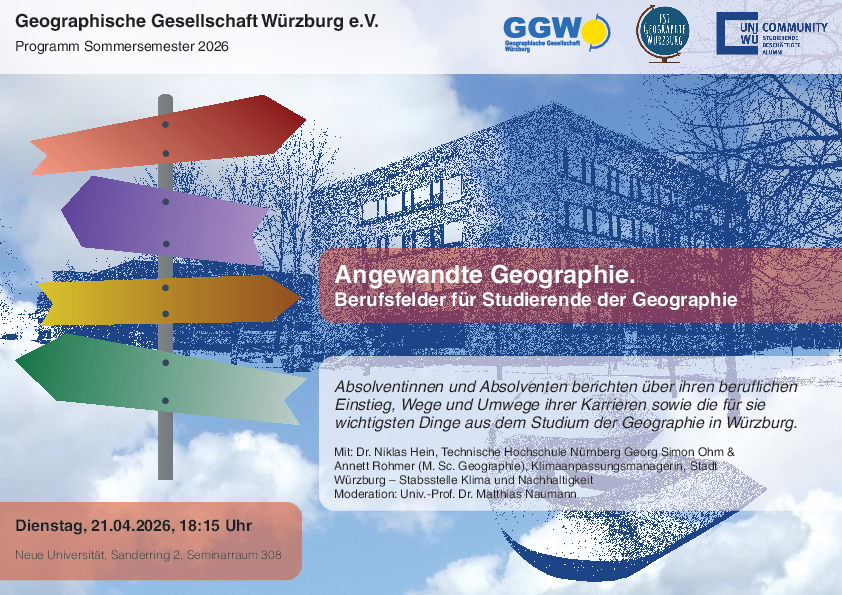 Berufsfelder für Studierende der Geographie