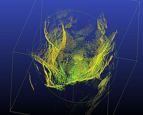 Das 3D-Modell des Tals besteht aus fünf Milliarden Punktdaten.