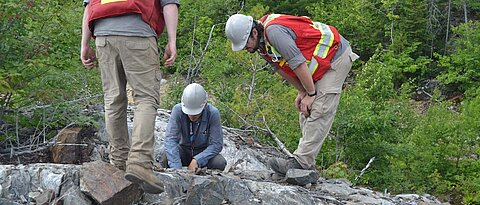 Geologen im Gelände